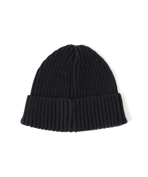 BEAMS HEART（ビームス ハート） ニット帽 ニットキャップ レザー タグ