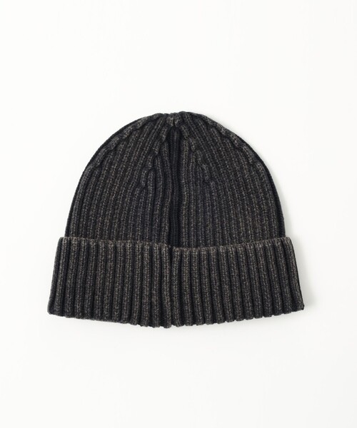 BEAMS HEART（ビームス ハート） ニット帽 ニットキャップ レザー タグ