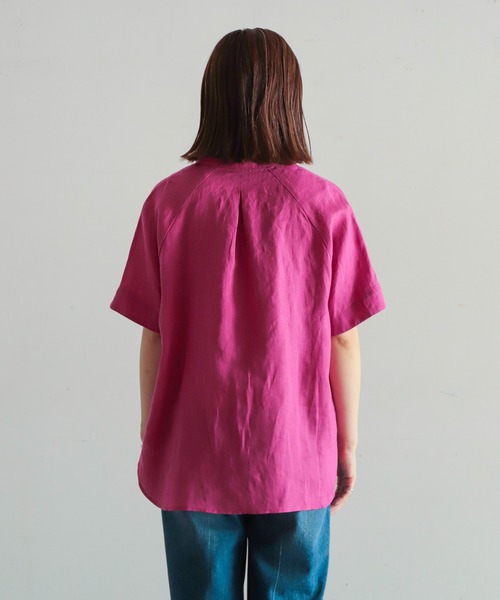 「NOMBRE IMPAIR」 半袖ブラウス FREE ブラック レディース_画像4