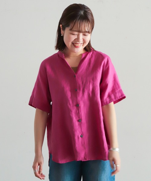 「NOMBRE IMPAIR」 半袖ブラウス FREE ブラック レディース_画像5