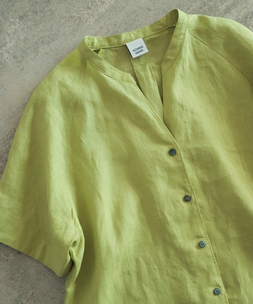 「NOMBRE IMPAIR」 半袖ブラウス FREE ブラック レディース_画像8