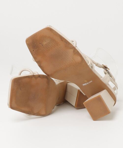 「R&E rosessence」 ヒールサンダル S ベージュ レディース_画像3