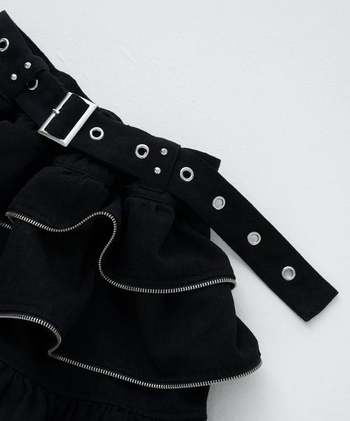 LAZYSLAY スカート ジッパーフリルスカート : ZOZOTOWN Yahoo!店