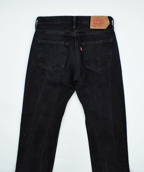 Levi's 501 ブラック デニムパンツ Levi's ジーンズ 「USED」Levi's 501 ブラック デニムパンツ
