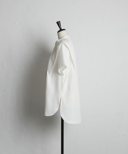 「&. NOSTALGIA」 半袖ブラウス M オフホワイト レディース_画像4