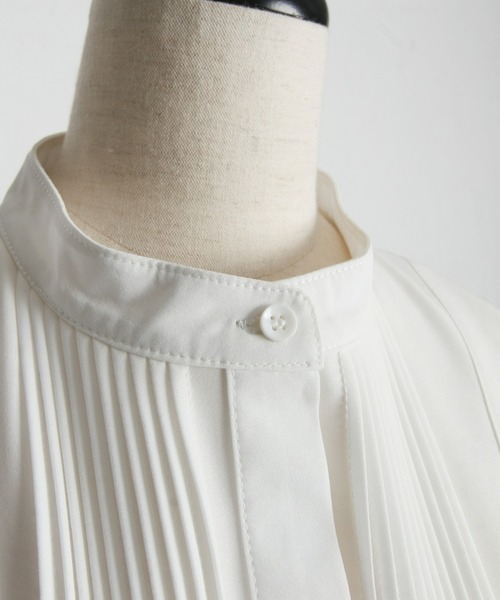 「&. NOSTALGIA」 半袖ブラウス M オフホワイト レディース_画像7