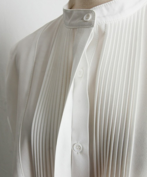 「&. NOSTALGIA」 半袖ブラウス M オフホワイト レディース_画像8