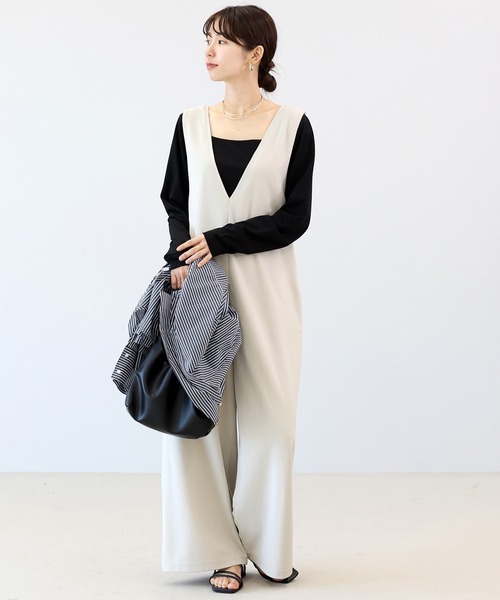 tシャツ シルキーコットン2WAYスクエアカットソー レディース | Aletta vita | 21