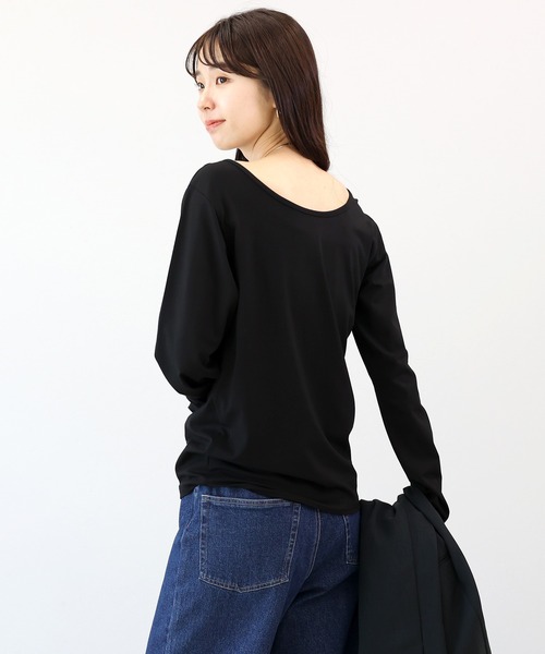 tシャツ シルキーコットン2WAYスクエアカットソー レディース | Aletta vita | 14