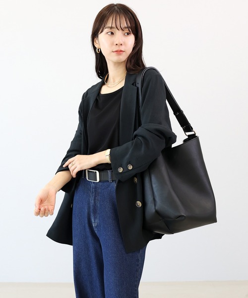 tシャツ シルキーコットン2WAYスクエアカットソー レディース | Aletta vita | 18