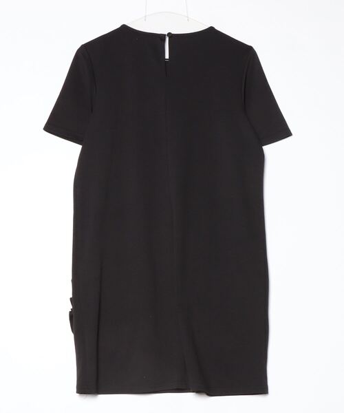 asos（エイソス） フリル半袖ワンピース 38 ブラック レディース