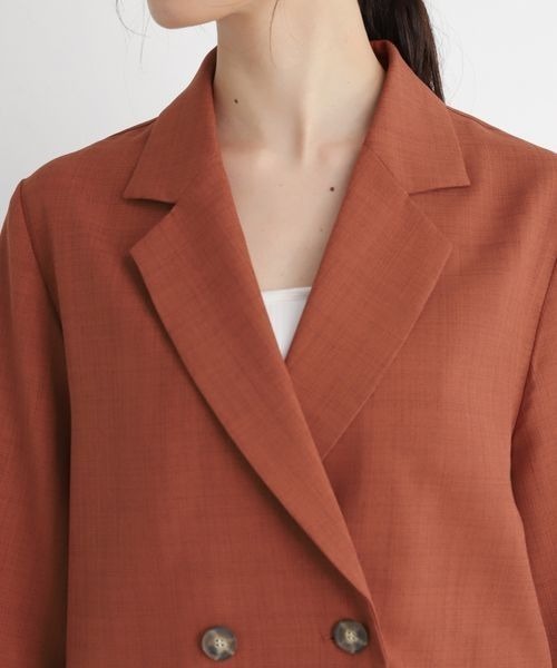 「mysty woman」 テーラードジャケット FREE オフホワイト レディース_画像3