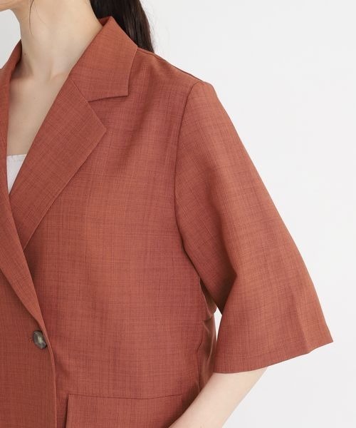 「mysty woman」 テーラードジャケット FREE オフホワイト レディース_画像4