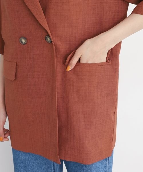 「mysty woman」 テーラードジャケット FREE オフホワイト レディース_画像5