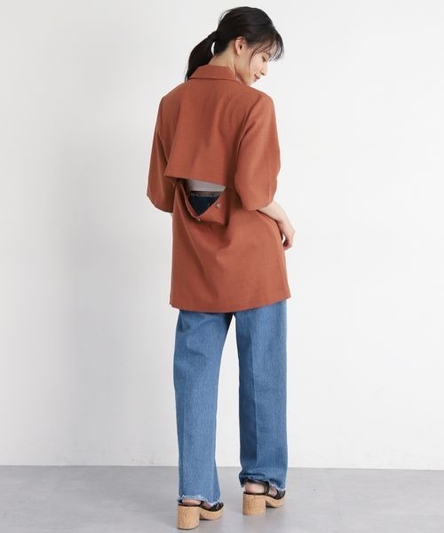 「mysty woman」 テーラードジャケット FREE オフホワイト レディース_画像8