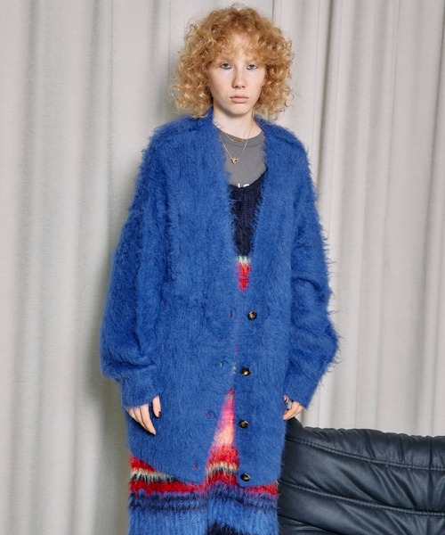 MAISON SPECIAL（メゾンスペシャル） ニットカーディガン FREE ブルー