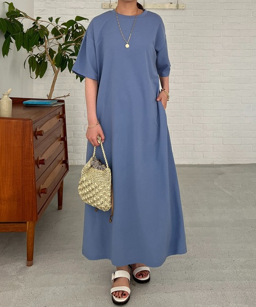 「un dix cors」 半袖ワンピース FREE ブラック レディース_画像10