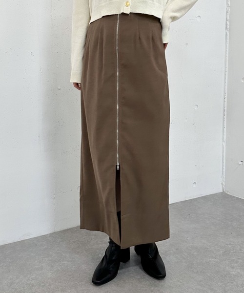 archives（アルシーヴ） スカート Fzipロングタイトスカート