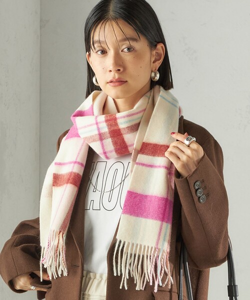 SHIPS（シップス） マフラー ストール カシミヤ リバーシブル マフラー