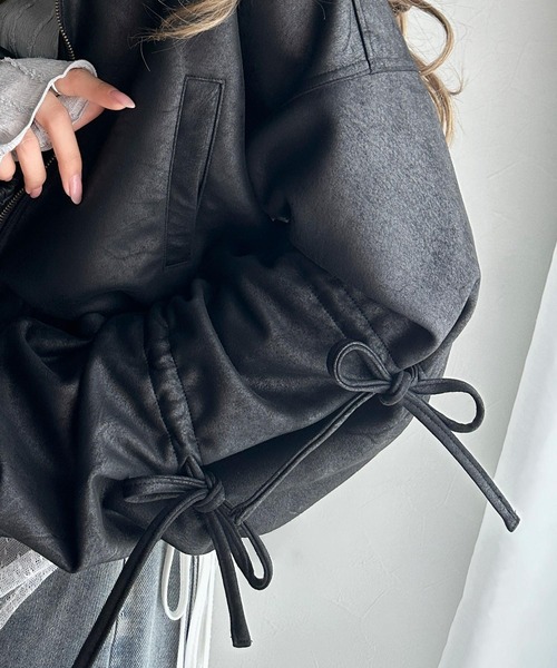 「mily bilet」 ブルゾン MEDIUM ブラック レディース_画像6