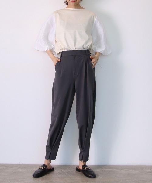 「MARECHAL TERRE」 半袖カットソー 38 ホワイト レディース_画像2