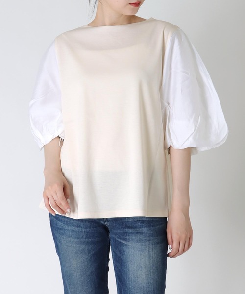 「MARECHAL TERRE」 半袖カットソー 38 ホワイト レディース_画像7