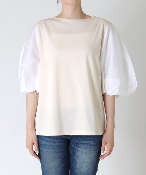 「MARECHAL TERRE」 半袖カットソー 38 ホワイト レディース_画像8