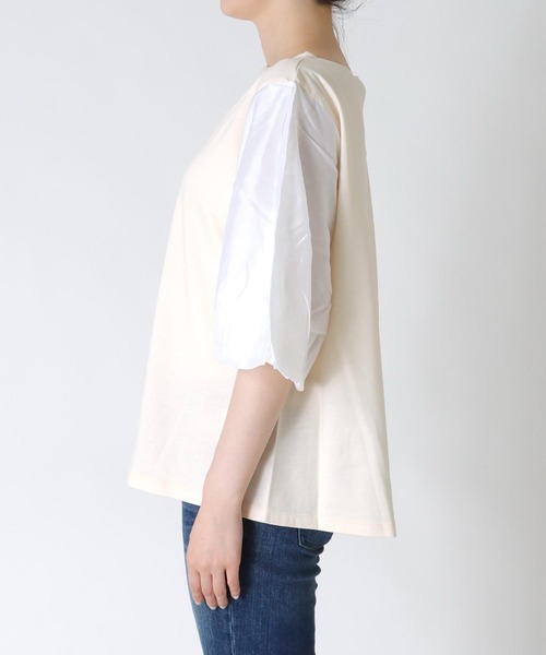 「MARECHAL TERRE」 半袖カットソー 38 ホワイト レディース_画像9