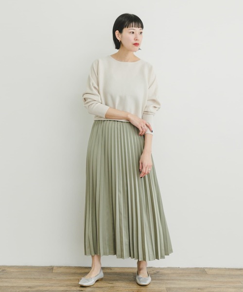 「ITEMS URBANRESEARCH」 長袖ニット FREE チャコールグレー レディース_画像5