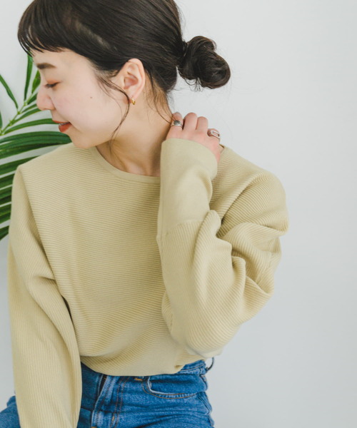 「ITEMS URBANRESEARCH」 長袖ニット FREE チャコールグレー レディース_画像8