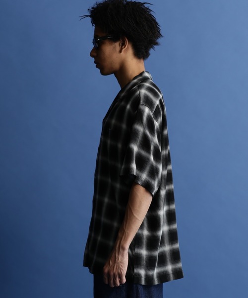 「schott」 半袖シャツ X-LARGE ブルー メンズの画像