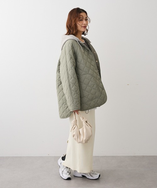 Green Parks（グリーンパークス） ブルゾン アウター 2WAYニットフード