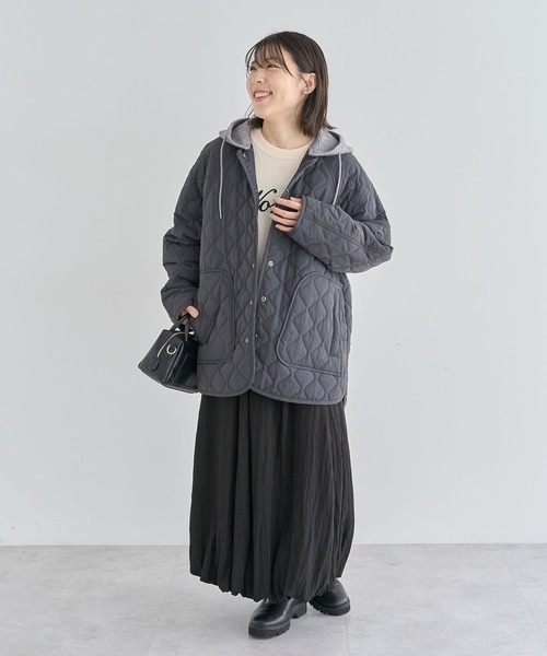 Green Parks（グリーンパークス） ブルゾン アウター 2WAYニットフード