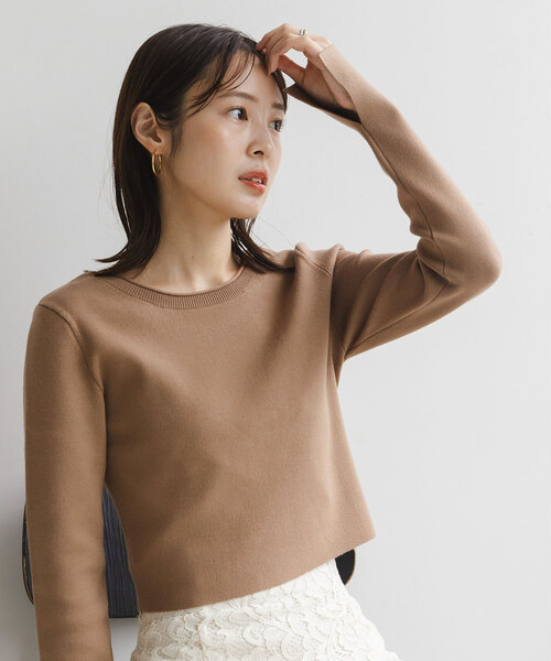 「NOBLE」 長袖ニット - グレー レディース_画像3