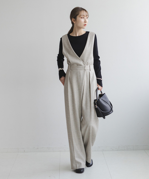 「NOBLE」 長袖ニット - グレー レディース_画像5