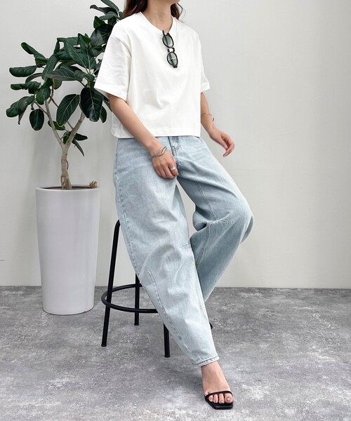 「fredy emue」 半袖Tシャツ 38 オフホワイト レディース_画像2