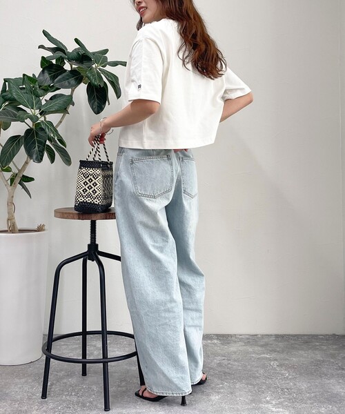 「fredy emue」 半袖Tシャツ 38 オフホワイト レディース_画像7