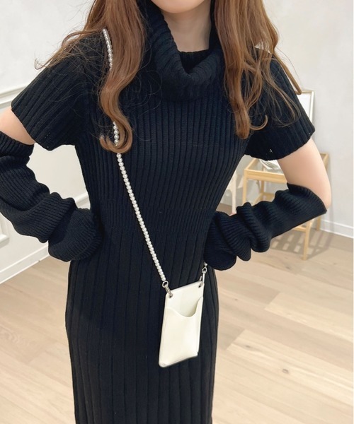 「apres jour」 ニットワンピース フリー グレイッシュベージュ レディース_画像4