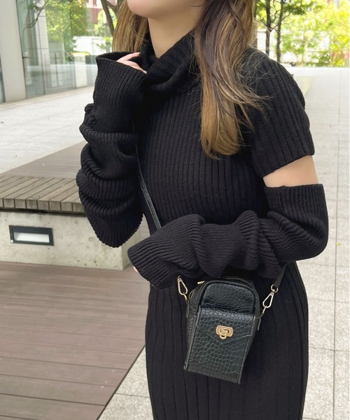 「apres jour」 ニットワンピース フリー グレイッシュベージュ レディース_画像8