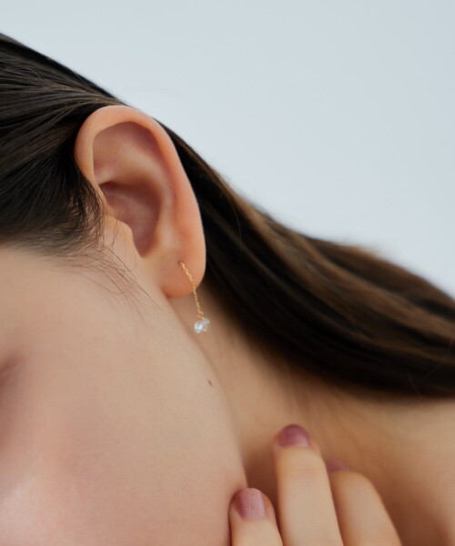 ete（エテ） ピアス 「シャンデリア」 K18YG クォーツ ピアス