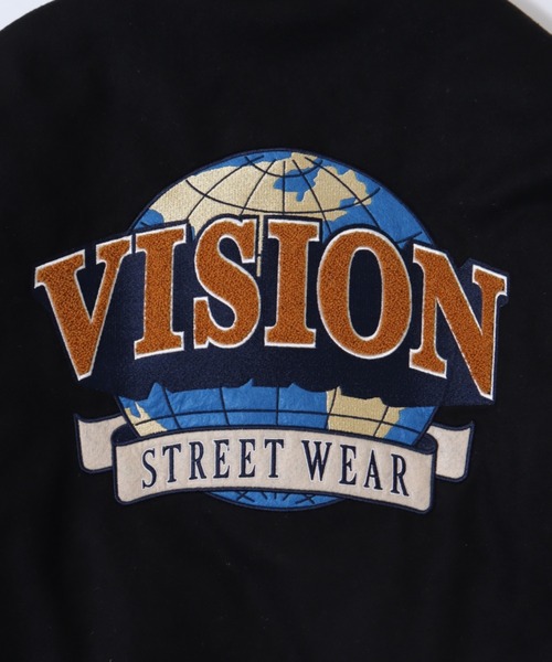 「VISION STREET WEAR」 スタジャン LL ブラック系その他 メンズ_画像3