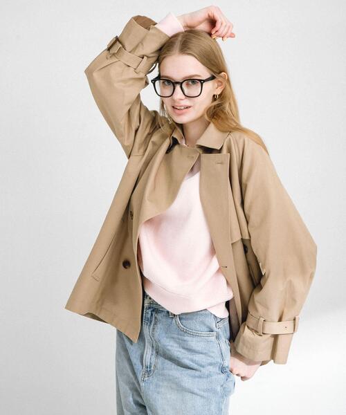 「URBAN RESEARCH Sonny Label」 トレンチコート 36 チャコールグレー レディース_画像5