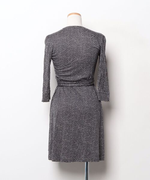 「DIANE von FURSTENBERG」 レオパードカーディガン 2 ネイビー レディース_画像2