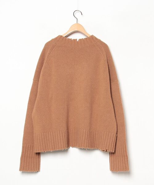 「eness」 長袖ニット「LAUTREAMONTコラボ」 38 ブラウン レディース_画像2