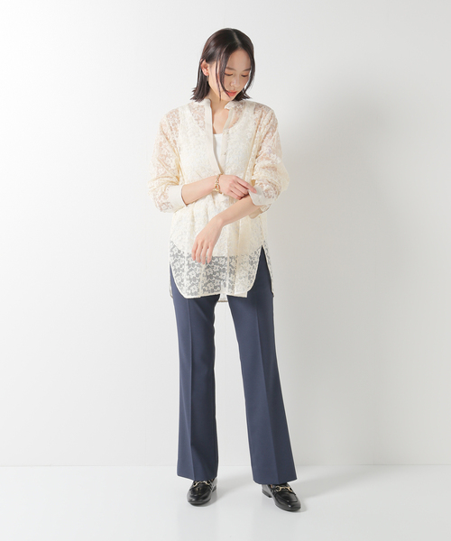 「IENA LA BOUCLE」 長袖ブラウス - ベージュ レディース_画像5