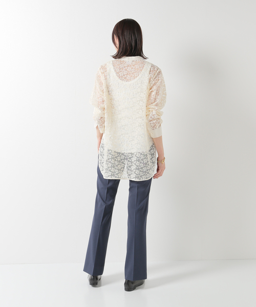 「IENA LA BOUCLE」 長袖ブラウス - ベージュ レディース_画像6