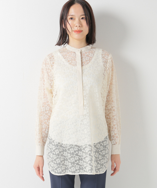 「IENA LA BOUCLE」 長袖ブラウス - ベージュ レディース_画像7