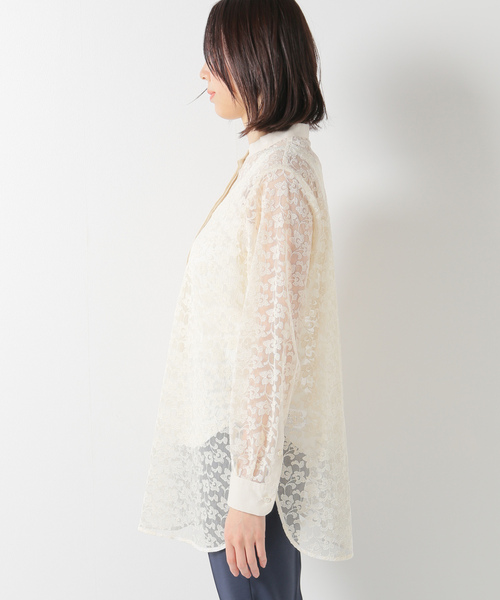 「IENA LA BOUCLE」 長袖ブラウス - ベージュ レディース_画像8