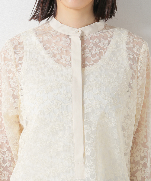 「IENA LA BOUCLE」 長袖ブラウス - ベージュ レディース_画像10