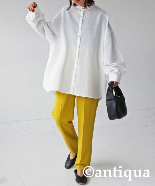 「antiqua」 長袖ブラウス FREE ブラック レディース_画像4